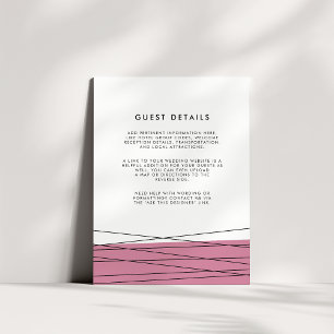 D'accompagnement Carte Détails du client du Mariage de ligne   Mars