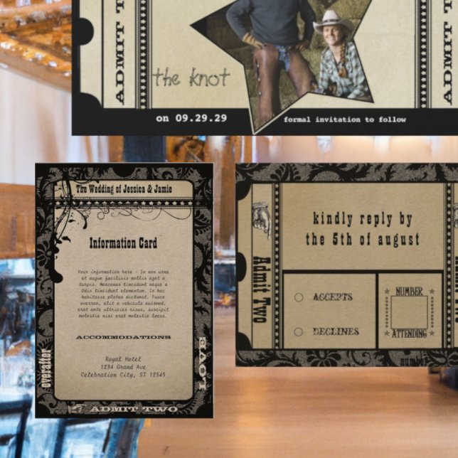 D'accompagnement Carte Détails du Mariage de la feuille de lecture (Créateur téléchargé)