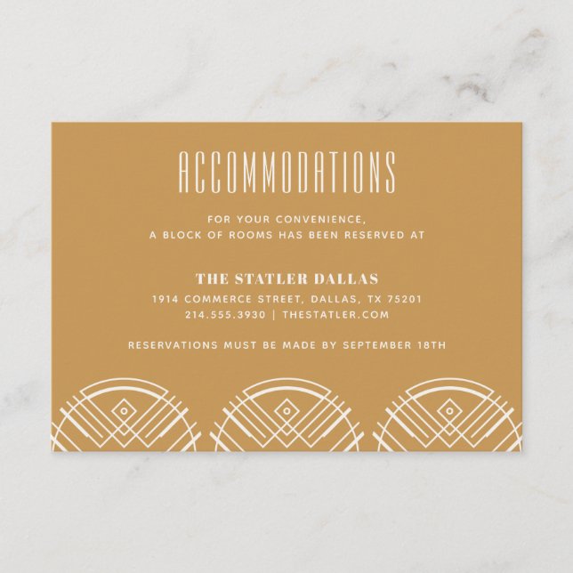 D'accompagnement Carte d'hébergement de mariage Deco Scallops - Bru (Devant)