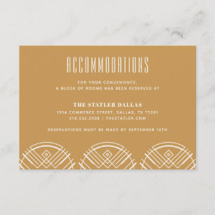 D'accompagnement Carte d'hébergement de mariage Deco Scallops - Bru