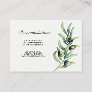 D'accompagnement Carte d'hébergement de mariage du vignoble du rame