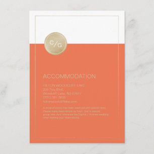 D'accompagnement Carte d'hébergement mariage moderne et simple oran