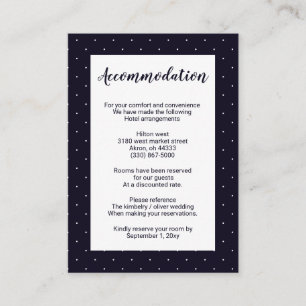 D'accompagnement Carte d'hébergement Mariage Monogram Classic de la