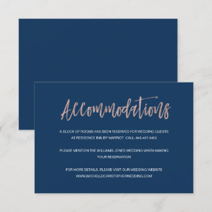 D'accompagnement Carte d'hébergement pour Mariages de la Marine et 