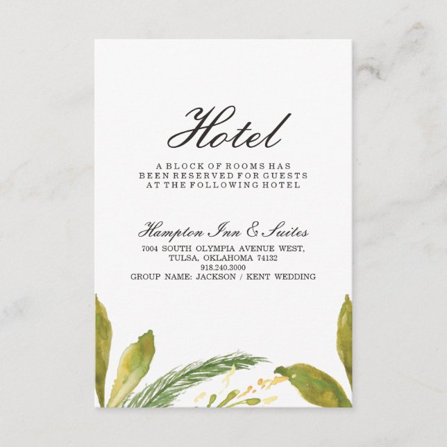 D'accompagnement Carte d'hôtel mariage de automne - Rustic Harvest  (Devant)