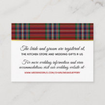 Carte d'information Clan MacFarlane, Mariage écoss