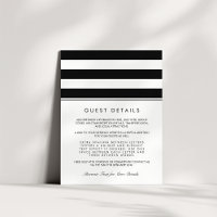 Carte d'information de l'invité Metro Stripe | Noi