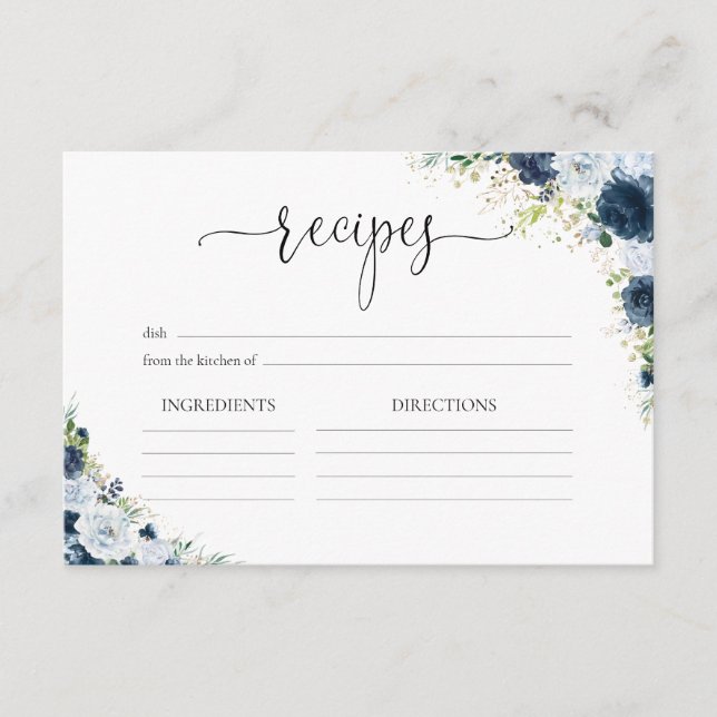 D'accompagnement Carte d'information de réception de mariage floral (Devant)