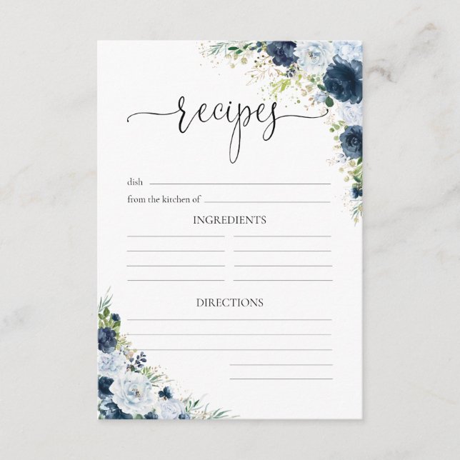 D'accompagnement Carte d'information de réception de mariage floral (Devant)