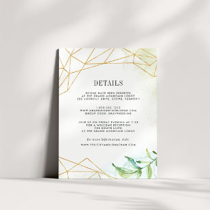 D'accompagnement Carte d'information du client Terrarium