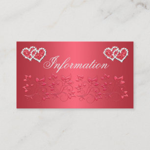 D'accompagnement Carte d'information du Mariage Floral rose et gris