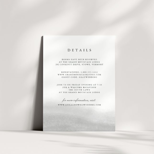 D'accompagnement Carte d'information du Mariage principal (Créateur téléchargé)