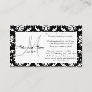 D'accompagnement Carte d'information du mariage Wishing Well and Ho