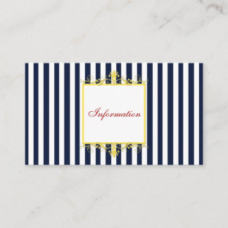 D'accompagnement Carte d'information Marine, Grandes Blancs avec Pa