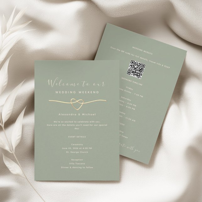 D'accompagnement Carte d'information sur le week-end de mariage Ver (Créateur téléchargé)