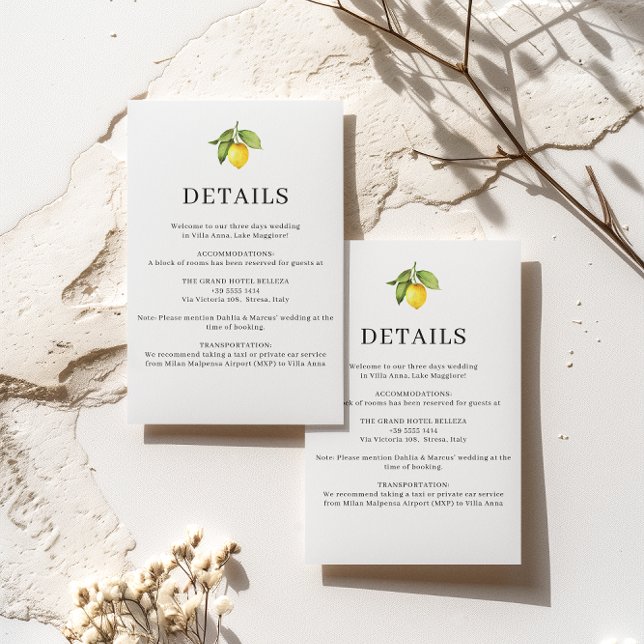 D'accompagnement Carte d'information sur les détails du mariage Jau (Créateur téléchargé)