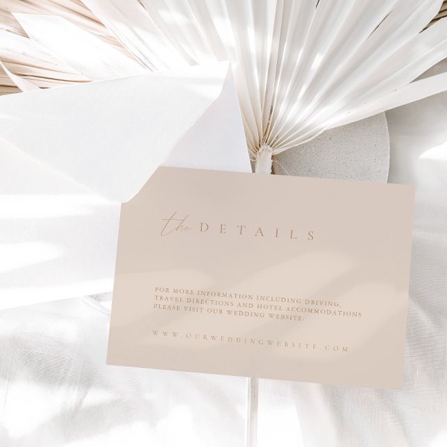 D'accompagnement Carte d'information sur les détails du mariage min (Créateur téléchargé)