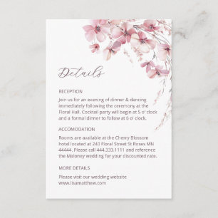 D'accompagnement Carte d'information sur les fleurs sauvages boho r