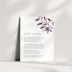 D'accompagnement Carte d'informations sur le client du Mariage mois
