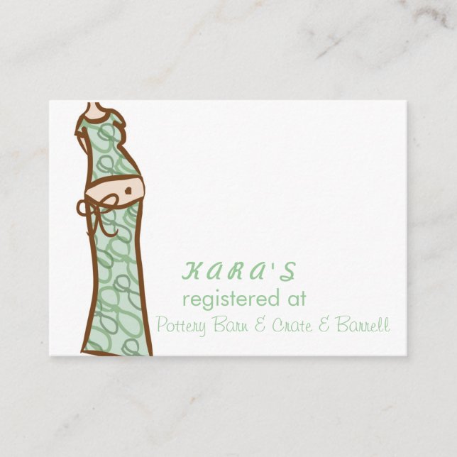D'accompagnement Carte d'inscription baby shower (Devant)