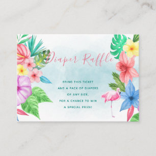 D'accompagnement Carte d'insertion de baby shower tropical de tombo