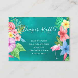 D'accompagnement Carte d'insertion de baby shower tropical de tombo