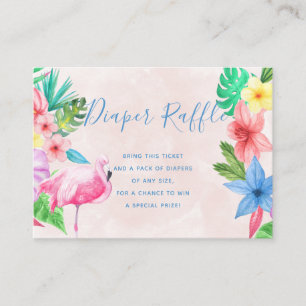 D'accompagnement Carte d'insertion de baby shower tropical de tombo