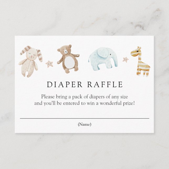 D'accompagnement Carte d'insertion de barrette de baby shower (Devant)