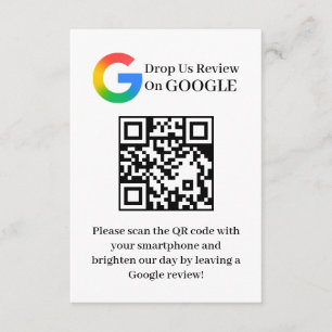 D'accompagnement Carte d'insertion de code QR pour avis Google Clie