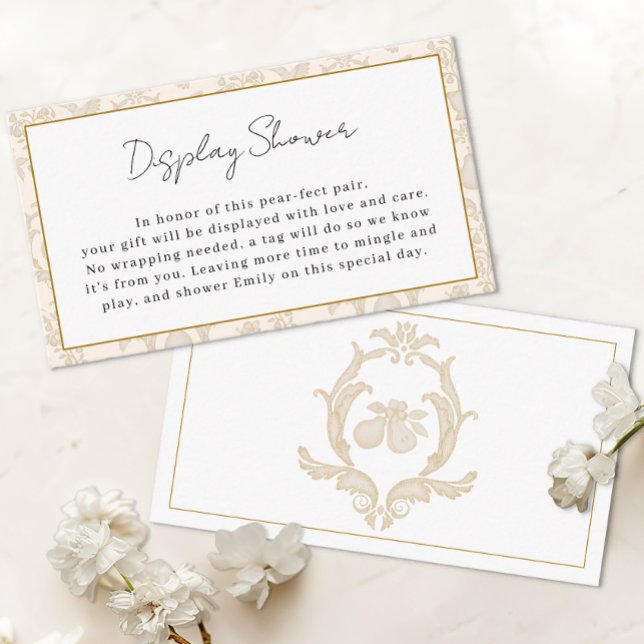 D'accompagnement Carte d'insertion de douche d'affichage de poire p (Display Shower Card)