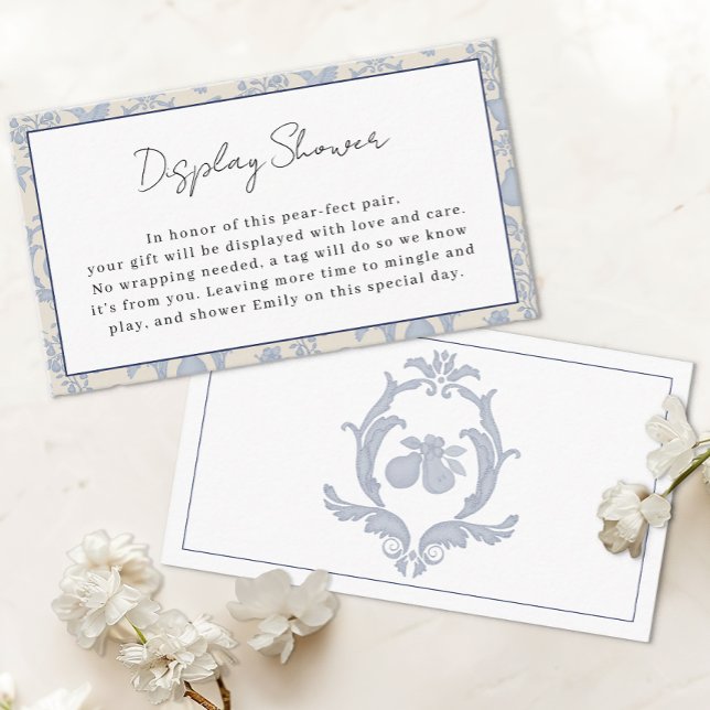 D'accompagnement Carte d'insertion de douche d'affichage de poire p (Display Shower Card)