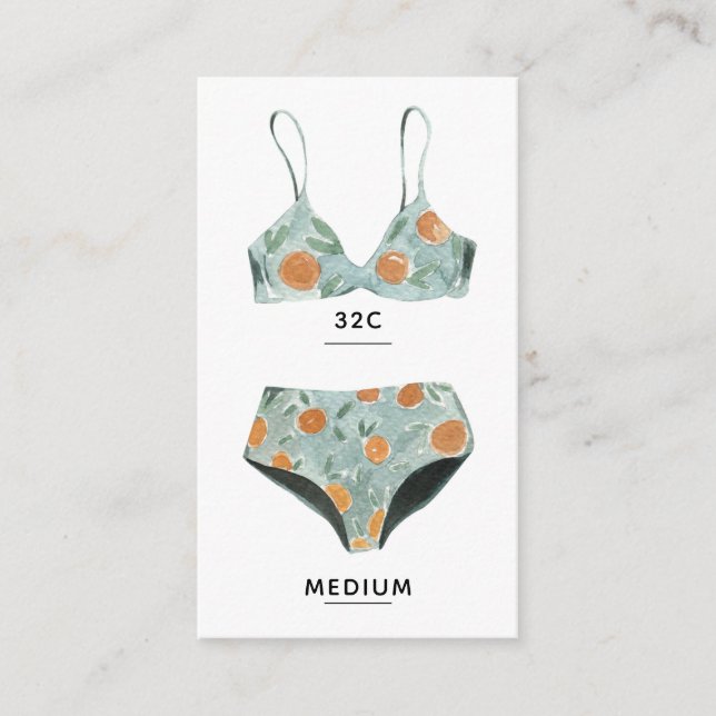 D'accompagnement Carte d'insertion de lingerie de plage (Devant)