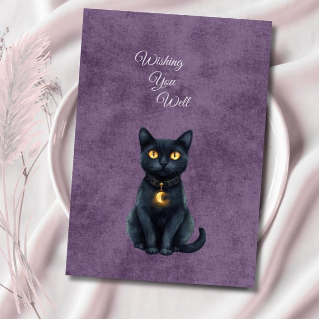 D'accompagnement Carte d'insertion de mariage Chat Noir Gothique Fa (Créateur téléchargé)