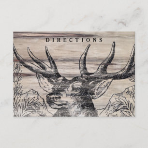 D'accompagnement Carte d'insertion de Mariage en bois rustique