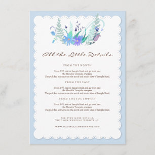 D'accompagnement Carte d'insertion de mariage hivernal dans un bois