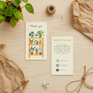 D'accompagnement Carte d'insertion de Merci de plante