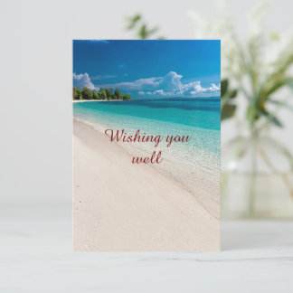 D'accompagnement Carte d'insertion de plage pour mariage