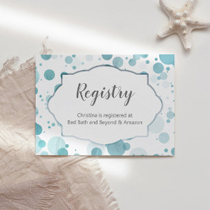 D'accompagnement Carte d'insertion de registre, Baby shower garçon