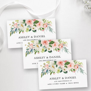 D'accompagnement Carte d'insertion de registre de Mariage rose flou