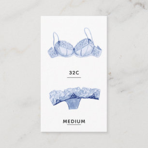 D'accompagnement Carte d'insertion de taille de lingerie