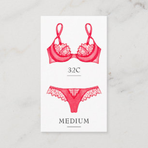 D'accompagnement Carte d'insertion de taille de lingerie