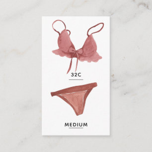 D'accompagnement Carte d'insertion de taille de lingerie