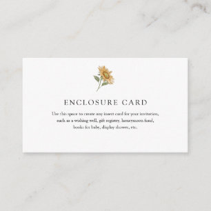 D'accompagnement Carte d'insertion de tournesol rustique