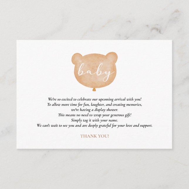 D'accompagnement Carte d'insertion d'écran de douche à oreille (Devant)