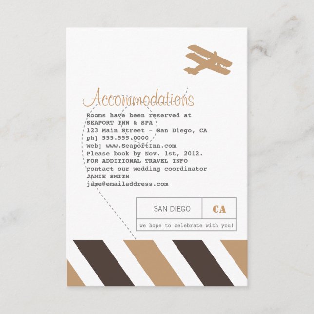 D'accompagnement Carte d'insertion d'informations de voyage d'Airma (Devant)