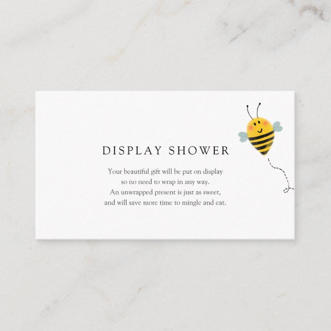 D'accompagnement Carte d'insertion du Baby shower d'affichage des a (Devant)