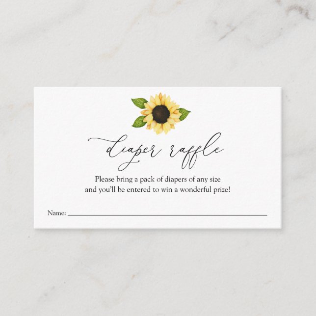 D'accompagnement Carte d'insertion du chapeau de tournesol (Devant)