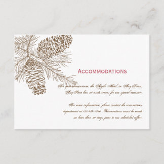 D'accompagnement Carte d'insertion du Mariage Nature Pine Cone