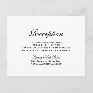 D'accompagnement Carte d'insertion élégante