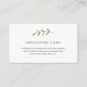 D'accompagnement Carte d'insertion Eucalyptus